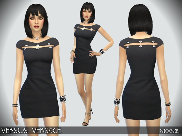  The Sims Resource: Versus Versace dress by Paogae