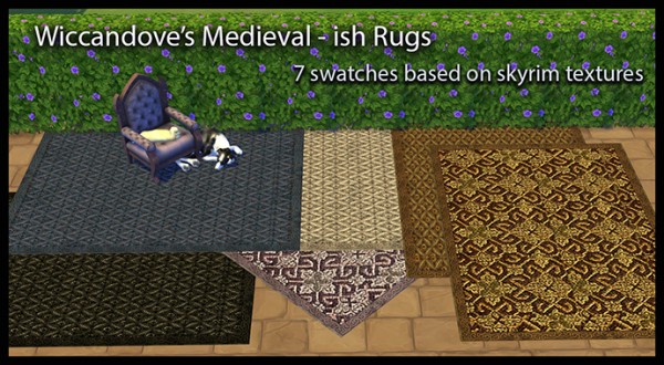  Simsworkshop: Wicandoves Medieval ish Rug by Wiccandove