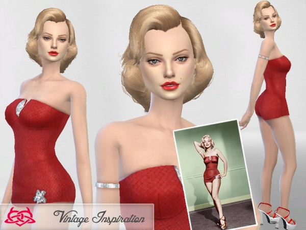  The Sims Resource: Accessories set   Marilyn Monroe 01