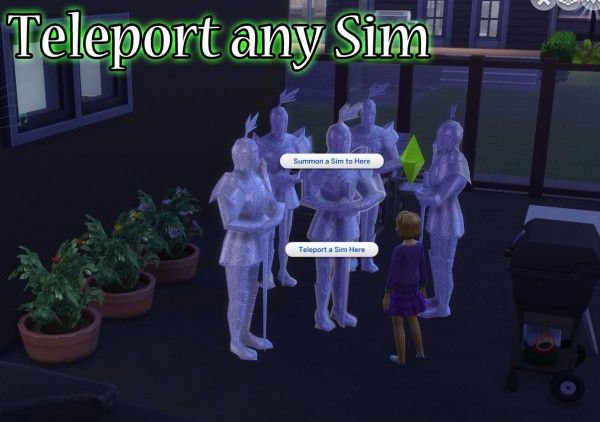  Mod The Sims: Teleport Any Sim by scumbumbo