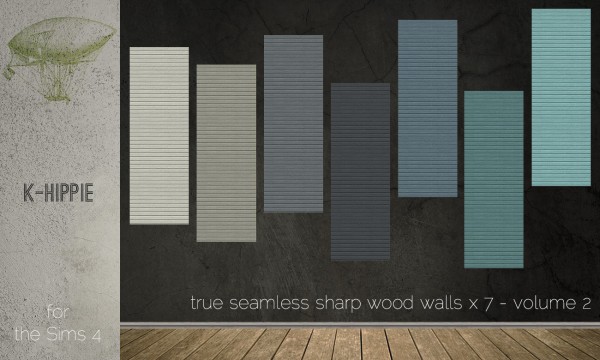  Simsworkshop: 7 Sharp Wood Walls – What Else – volume 1 & 2 1 by k hippie