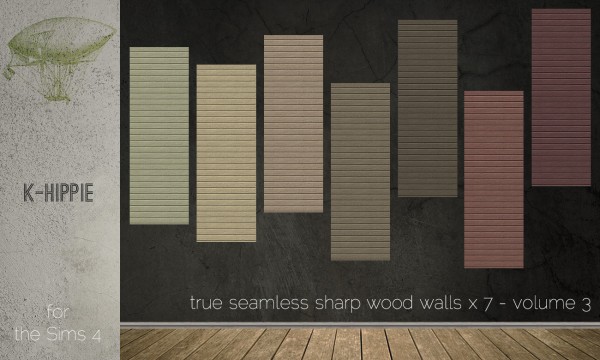  Simsworkshop: 7 Sharp Wood Walls – What Else – volume 3 & 4 1