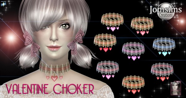  Jom Sims Creations: Valentine choker