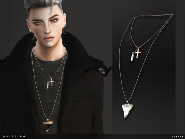  The Sims Resource: Drifting Necklace by toksik
