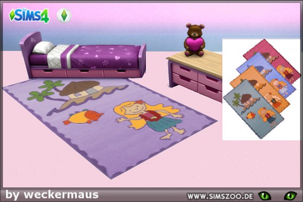  Blackys Sims 4 Zoo: KidsRug 04