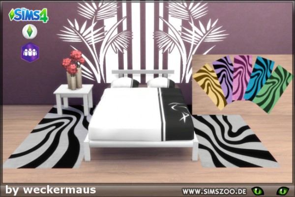  Blackys Sims 4 Zoo: Rug 01 by weckermaus