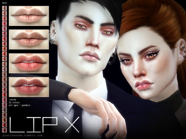  The Sims Resource: Lip X N53 by Pralinesims