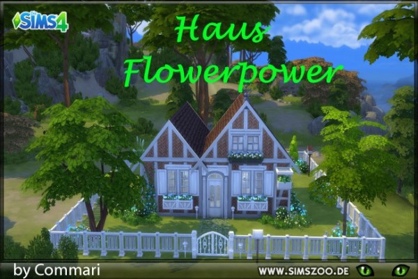  Blackys Sims 4 Zoo: Flower power house by Commari