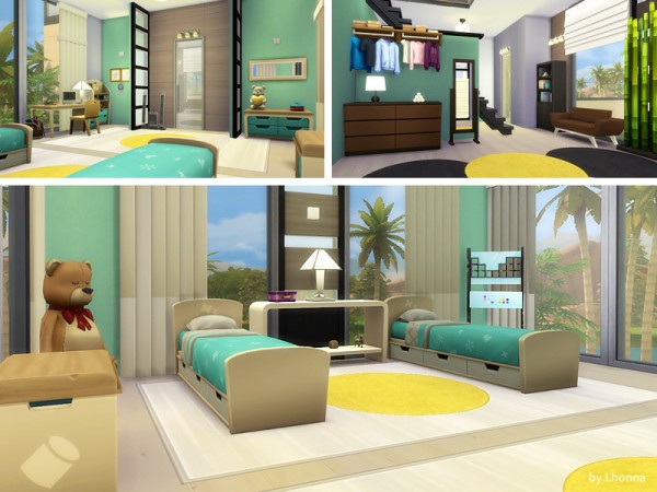  The Sims Resource: Mint Fresh house by Lhonna