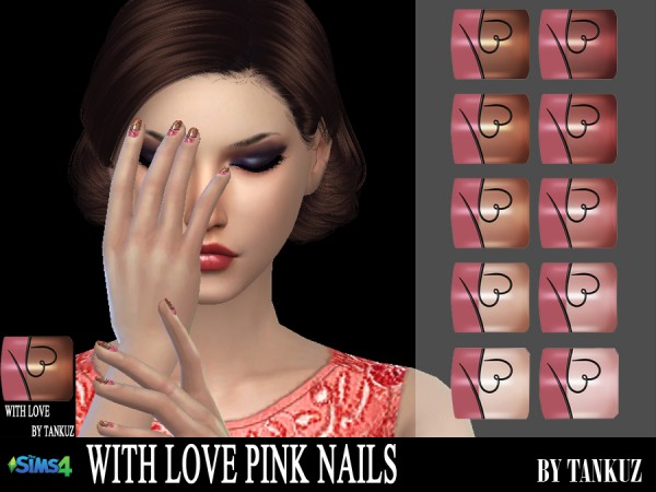  Tankuz: With Love Pink Nails