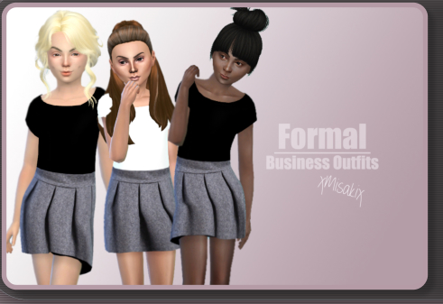  Xmisakix sims: Business Outfits for girls