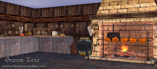  The Sims Models: Medieval tavern set  by Granny Zaza