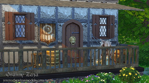  The Sims Models: Medieval tavern set  by Granny Zaza