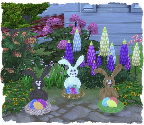  All4Sims: Easter bunny basket by Chalipo