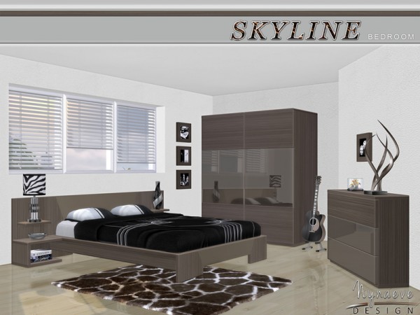  The Sims Resource: Skyline Bedroom by Nynaeve Design