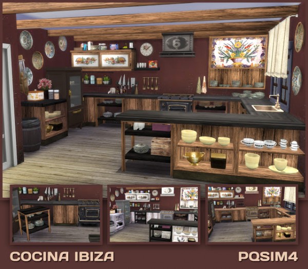  PQSims4: Mediterranean style   Kitchen Ibiza