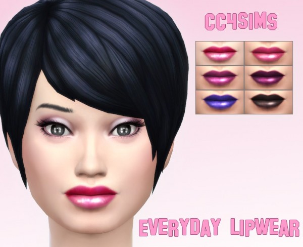  CC4Sims: Everyday lipwear
