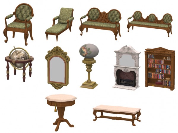  Sims 4 Designs: Regal Livingroom Set