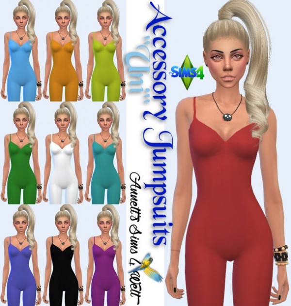  Annett`s Sims 4 Welt: Accessory Jumpsuits Uni