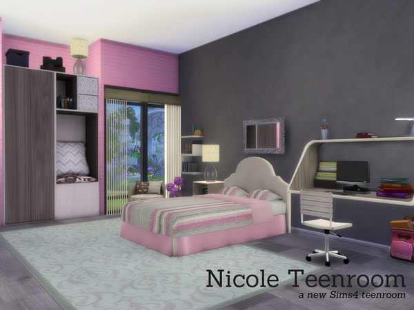  The Sims Resource: Nicole Teenroom by Angela