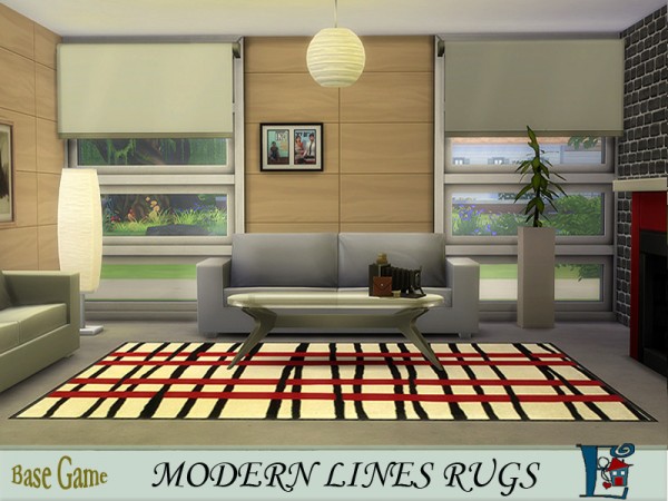  The Sims Resource: Modern lines rugs by evi