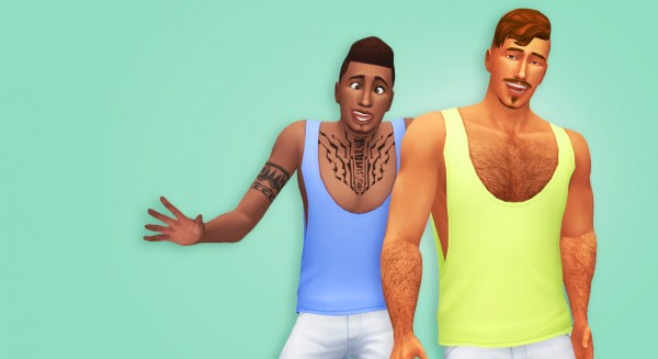  Simsworkshop: Muscle Tank Top plain colors by OhYeahAmaral