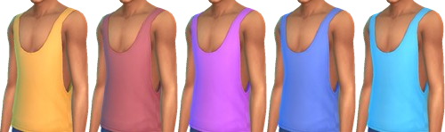  Simsworkshop: Muscle Tank Top plain colors by OhYeahAmaral