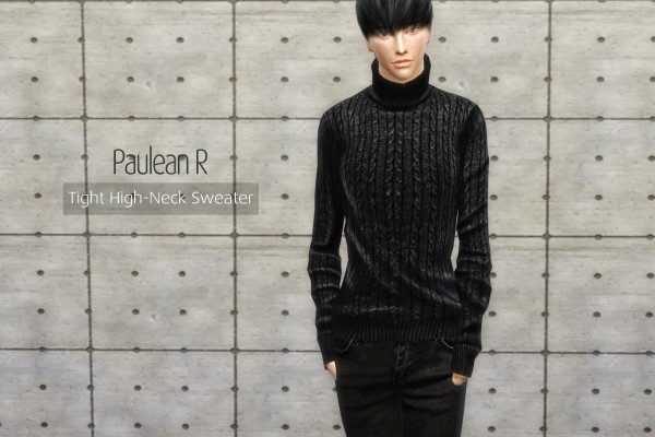  Paluean R Sims: Tight High Neck Sweater