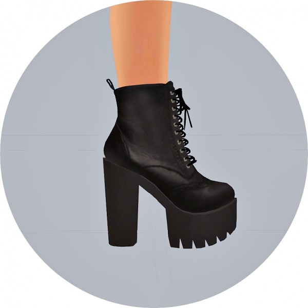  SIMS4 Marigold: Chunky Combat Boots
