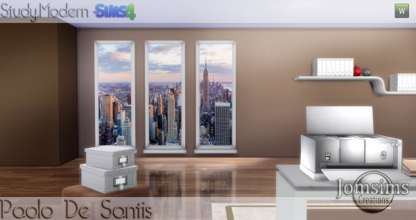  Jom Sims Creations: Modern Paolo de santis office
