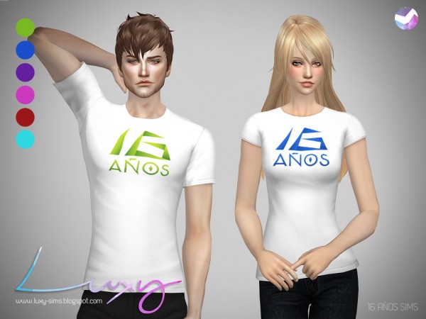  LuxySims: 16 YEARS SIMS!!! t shirts