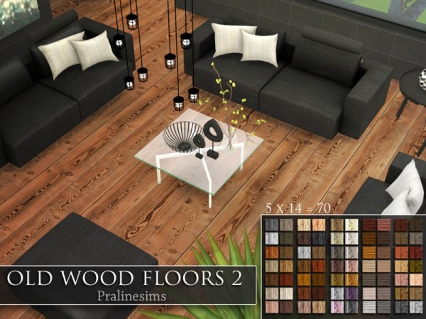  The Sims Resource: Old Wood Floors 2 by Pralinesims