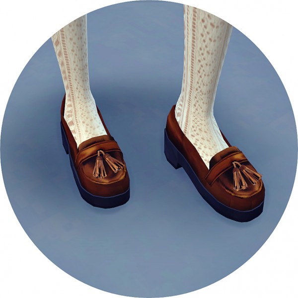  SIMS4 Marigold: Tassel Platform Heels