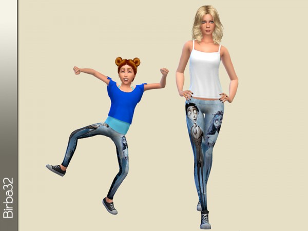  The Sims Resource: Cartoons Leggings by Birba32