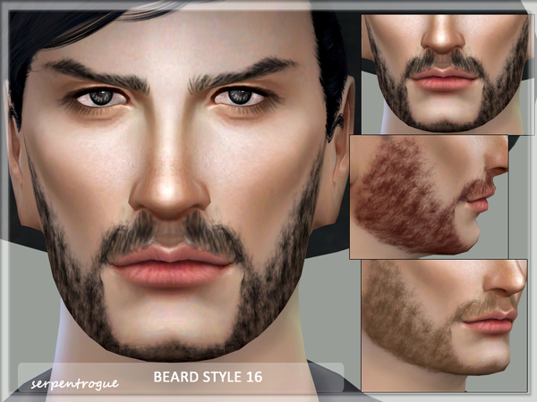  The Sims Resource: Beard Style 16 by Serpentrogue