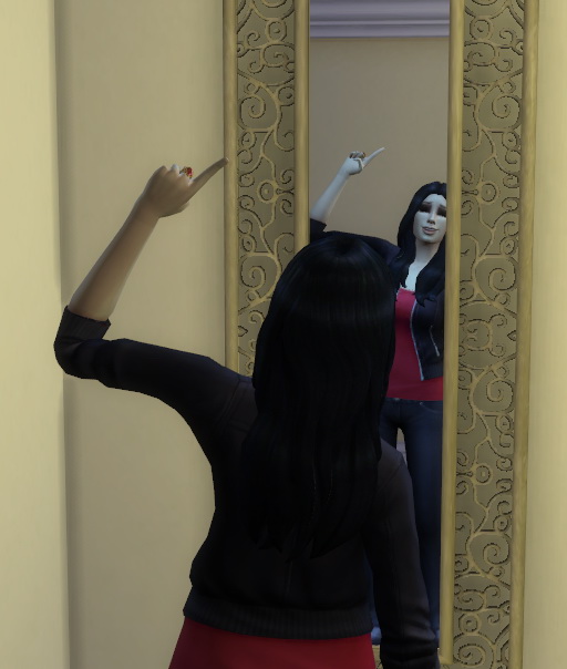  Simsworkshop: Reflections of You: Big wall mirror by Hinayuna