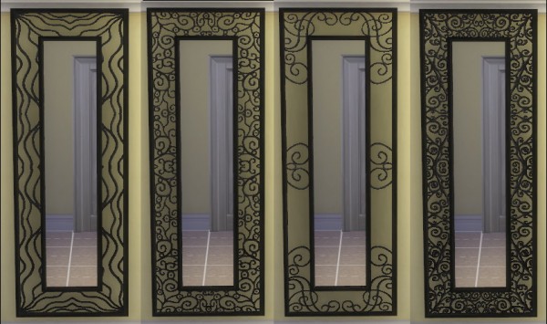  Simsworkshop: Reflections of You: Big wall mirror by Hinayuna