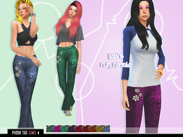  The Sims Resource: Fem Pants 05 by Pikoo