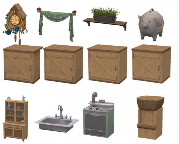  Sims 4 Designs: Frontier Finds Kitchen and Dining Set