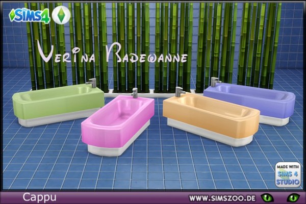  Blackys Sims 4 Zoo: Verina bathtub by Cappu