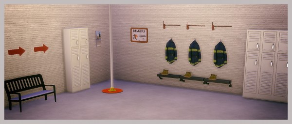 Sims 4 Designs: Firefighter/Firestation Set