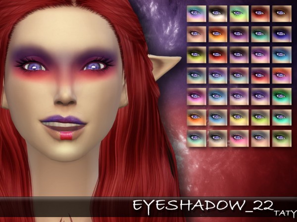  Simsworkshop: Eyeshadows 22 by Taty