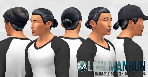  Simsational designs: Low Man Bun hairstyle