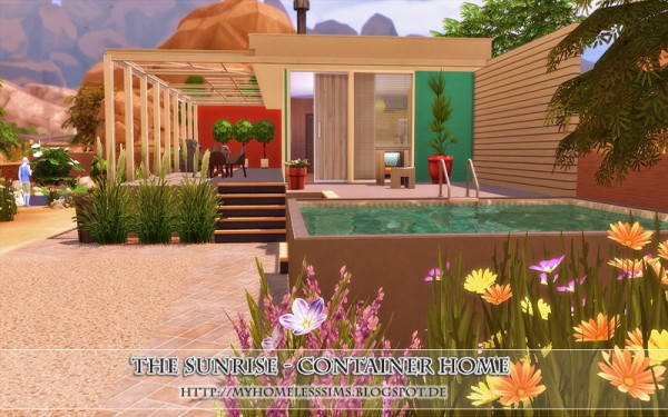  Homeless Sims: The Sunrise   Container home
