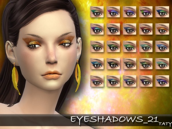  The Sims Resource: Eyeshadows 21 by taty