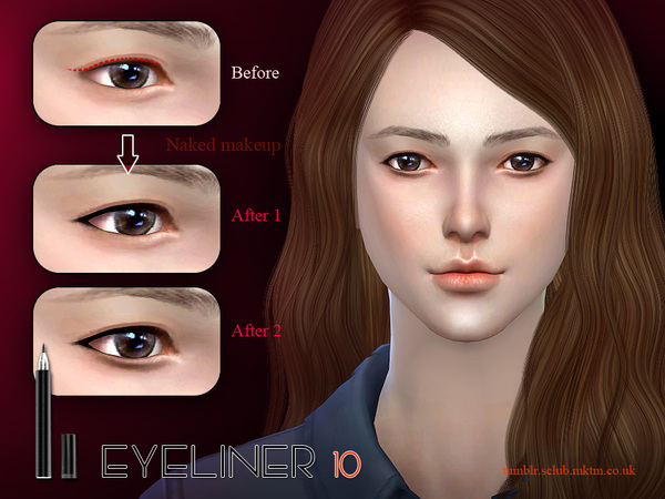  The Sims Resource: Eyeliner 10 by S Club