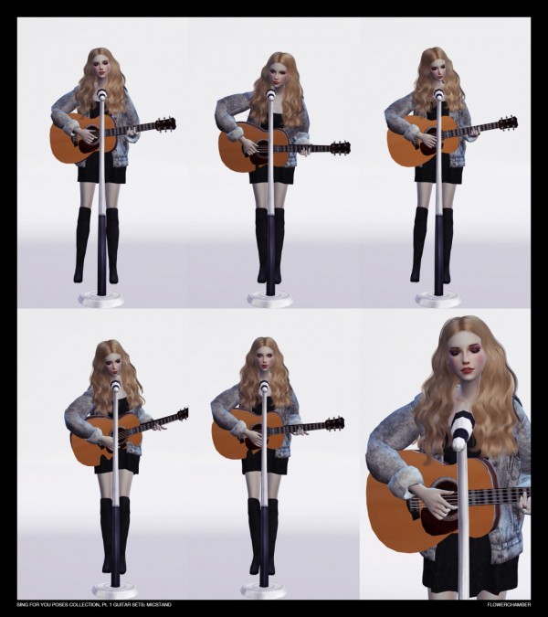  Flower Chamber: SING FOR YOU Poses collection, pt.1: Guitar Sets