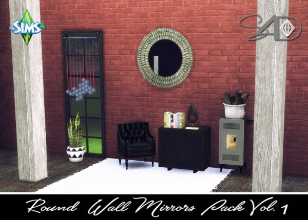  Sims 4 Designs: Round Wall Mirror Pack Vol.1