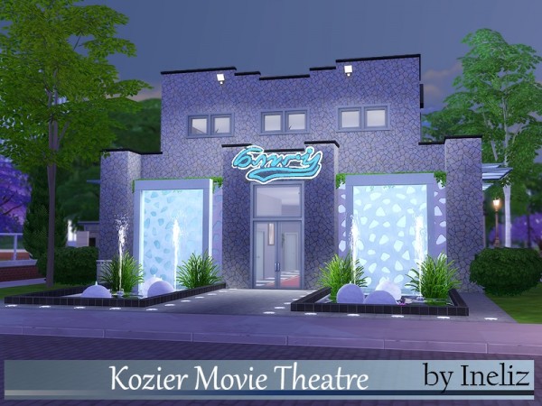  The Sims Resource: Kozier Movie Theatre by Ineliz