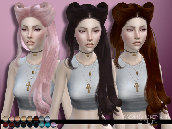  The Sims Resource: Dreamcatcher Hair by Leah Lillith